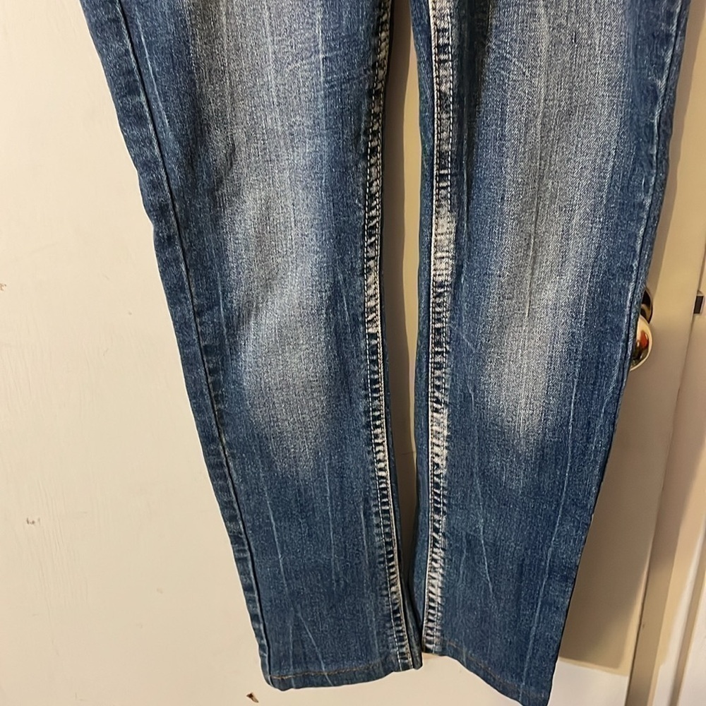 Red Rivet Jeans - Picture 2 of 7